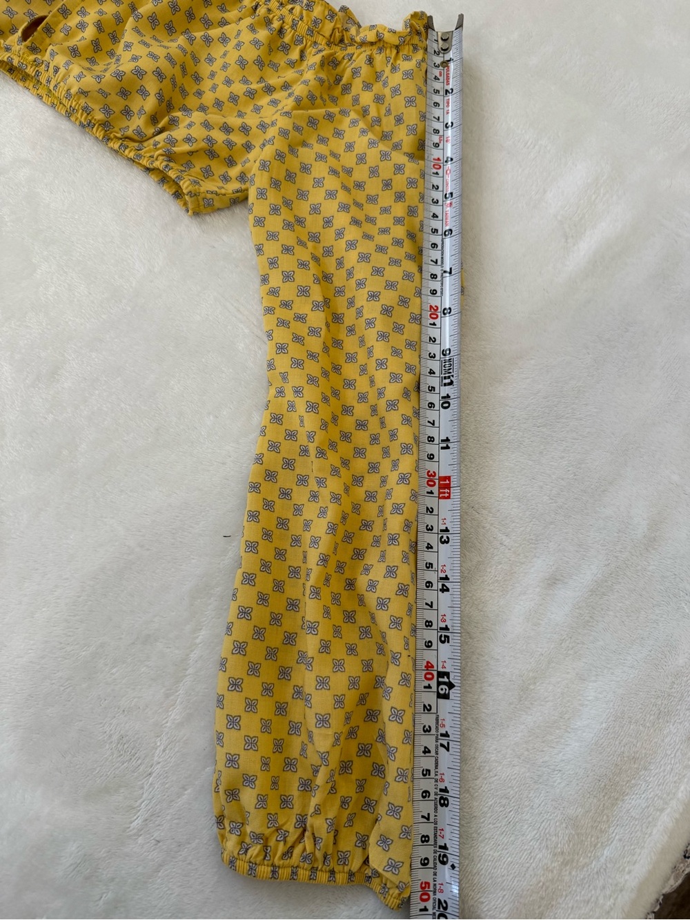 Emory Park Yellow Floral Two Piece Set Crop Top Wrap Skort Boho Small - Picture 12 of 12